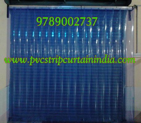 Blue Color PVC Strip Curtains
